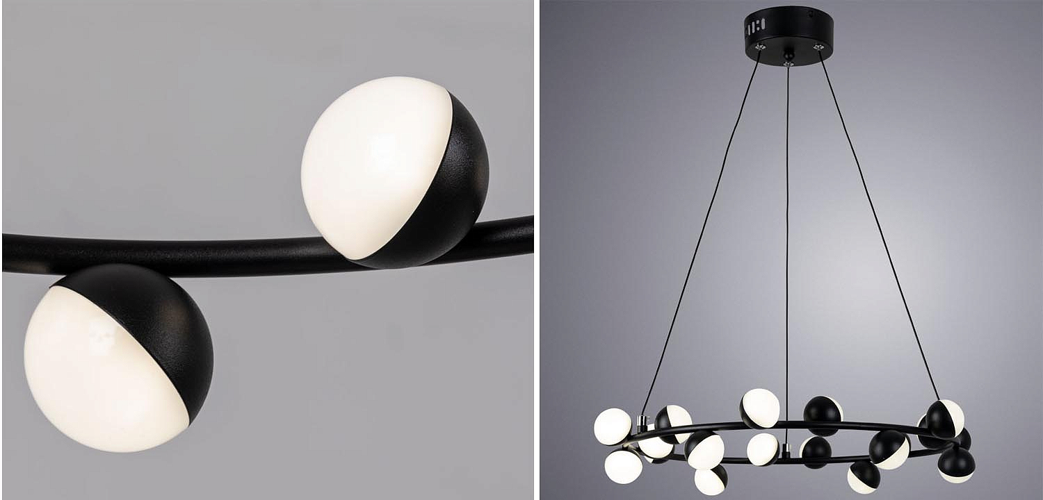 Люстра Vilelme Chandelier black 50 Люстра Vilelme Chandelier black 50 - Loft-Concept в Новосибирске