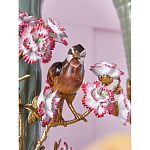 Ваза с птицами и цветами из фарфора с бронзовыми элементами Garden of Eden варинант исполнения - 7 | Loft Concept в Новосибирске