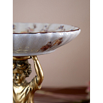 Чаша с цветочным орнаментом на ножке в виде бронзового ангела Eden Garden варинант исполнения - 8 | Loft Concept в Новосибирске