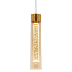 Подвесной светильник золото Sparkling Bubbles Tube Gold Amber Hanging Lamp варинант исполнения - 1 | Loft Concept в Новосибирске