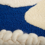 Ковер ручной работы Electric blue and popcorn варинант исполнения - 3 | Loft Concept в Новосибирске