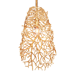 Подвесной светильник золотой в виде кораллов Coral Decor варинант исполнения - 2 | Loft Concept в Новосибирске