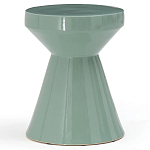 Приставной стол из керамики Manufacto Gray-green варинант исполнения - 1 | Loft Concept в Новосибирске