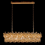 Люстра с декоративными элементами в виде крупных хрустальных цветов Palace Gardens варинант исполнения - 1 | Loft Concept в Новосибирске