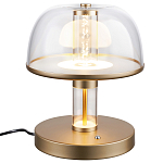 Настольная лампа с плафоном из акрила и металлическим основанием Blanton 23 варинант исполнения - 2 | Loft Concept в Новосибирске