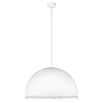 Подвесной светильник в форме купола белого цвета с ажурной бахромой Tactile Line варинант исполнения - 7 | Loft Concept в Новосибирске
