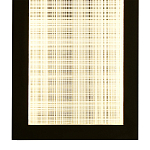 Светодиодное прямоугольное бра из металла черного цвета Lattice Lux варинант исполнения - 4 | Loft Concept в Новосибирске