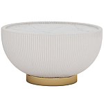 Круглый кофейный стол Ruelly White Coffee Table варинант исполнения - 1 | Loft Concept в Новосибирске