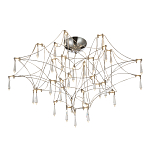 Потолочный светильник с тонким металлическим каркасом цвета хром Quasar варинант исполнения - 1 | Loft Concept в Новосибирске