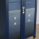 Дизайнерский шкаф витрина Elsa Dreams Blue с 4-мя ящиками варинант исполнения - 3 | Loft Concept в Новосибирске