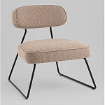 Кресло лаунж Kate букле капучино варинант исполнения - 1 | Loft Concept в Новосибирске