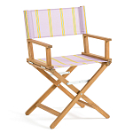 Кресло режиссерское из акации и ткани Geneva варинант исполнения - 5 | Loft Concept в Новосибирске