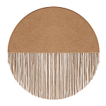 Бра круглое натуральная пробка с бахромой Natural Cork варинант исполнения - 1 | Loft Concept в Новосибирске