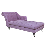Кушетка фиолетовая с мягкой обивкой из велюра Michael Couch варинант исполнения - 1 | Loft Concept в Новосибирске