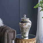 Ваза из стекла с крышкой и декоративными узорами Chinoiserie Ceramics варинант исполнения - 7 | Loft Concept в Новосибирске