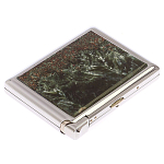 Портсигар с газовой зажигалкой из натурального камня Серафинит Stone Cigarettes Cases варинант исполнения - 4 | Loft Concept в Новосибирске