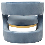 Кресло голубое Walsh Blue Armchair варинант исполнения - 4 | Loft Concept в Новосибирске
