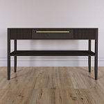 Дизайнерская Консоль с полкой и ящиком Primo Темный орех варинант исполнения - 1 | Loft Concept в Новосибирске