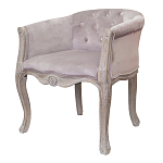 Кресло низкое в стиле прованс Розовый Велюр Louis French Armchair  варинант исполнения - 3 | Loft Concept в Новосибирске