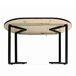 Стол обеденный раздвижной со столешницей белый мрамор Magali варинант исполнения - 5 | Loft Concept в Новосибирске