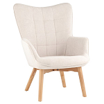 Белое кресло на ножках из массива CORDELIA варинант исполнения - 1 | Loft Concept в Новосибирске