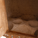 Декоративная винтажная печка из глины с инкрустацией Rarity варинант исполнения - 3 | Loft Concept в Новосибирске