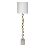 Торшер мраморный с белым абажуром Floor lamp Jewelry варинант исполнения - 1 | Loft Concept в Новосибирске
