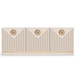 ТВ-тумба с 3-мя фактурными дверцами Satin Furniture варинант исполнения - 2 | Loft Concept в Новосибирске