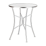 Столик приставной с круглой столешницей на серебристом основании Scenical Table варинант исполнения - 1 | Loft Concept в Новосибирске