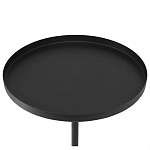 Кофейный столик с круглой чёрной столешницей и мраморным основанием Exquisite Practicality варинант исполнения - 2 | Loft Concept в Новосибирске