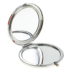 Зеркало карманное двухстороннее круглое из натурального камня Серафинит в подарочной упаковке Silver Stone Mirrors варинант исполнения - 2 | Loft Concept в Новосибирске