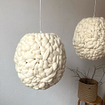 Светильник вязаный из шерсти Wool Oval варинант исполнения - 1 | Loft Concept в Новосибирске