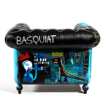 Кресло "Баския и Уорхол" Basquiat Warhol graffiti chair натуральная кожа варинант исполнения - 5 | Loft Concept в Новосибирске