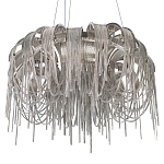 Люстра подвесная круглая с изогнутыми металлическими дугами и ниспадающими цепочками 65 см Atlantis Chain варинант исполнения - 16 | Loft Concept в Новосибирске