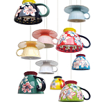 Подвесные светильники в виде чаши с цветочным орнаментом Flower Reversal варинант исполнения - 2 | Loft Concept в Новосибирске