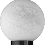 Бра цилиндрической формы чёрного цвета с 2-мя плафонами Marble Glow варинант исполнения - 5 | Loft Concept в Новосибирске