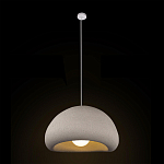 Подвесной светильник с куполообразным белым фактурным абажуром Sergey Makhno варинант исполнения - 3 | Loft Concept в Новосибирске