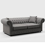 Мебельная ткань Шенилл серый цвет 142 см T4-46 варинант исполнения - 7 | Loft Concept в Новосибирске