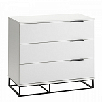 Комод белый с 3-мя ящиками Strict Lines  варинант исполнения - 1 | Loft Concept в Новосибирске