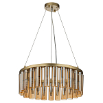 Люстра со стеклянными цилиндрическими плафонами Luminous Cylinders Amber Round варинант исполнения - 2 | Loft Concept в Новосибирске