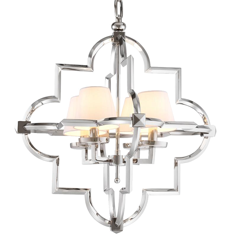 Люстра Lantern Mandeville S Nickel Никель Кремовый в Новосибирске | Loft Concept 