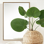 Зеркало прямоугольное в фактурной золотой раме Reflective Fabric варинант исполнения - 5 | Loft Concept в Новосибирске