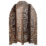 Ширма с  орнаментом ручная резьба Indian Antique Furniture варинант исполнения - 1 | Loft Concept в Новосибирске