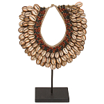 Этническое ожерелье из ракушек на подставке Ethnic Necklace Brown Shells варинант исполнения - 1 | Loft Concept в Новосибирске