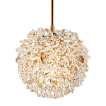 Подвесной хрустальный светильник шарообразной формы Amber Crystal Hanging Light 12 варинант исполнения - 1 | Loft Concept в Новосибирске