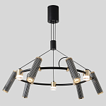 Люстра круглая с 9-ю цилиндрическими плафонами на магнитном креплении Bronze Concert варинант исполнения - 3 | Loft Concept в Новосибирске