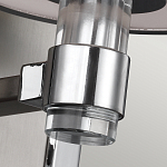 Бра цвета хром с белым цилиндрическим стеклянным плафоном Feiss варинант исполнения - 4 | Loft Concept в Новосибирске