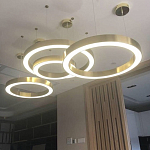 Люстра Light Ring Horizontal Латунь варинант исполнения - 2 | Loft Concept в Новосибирске