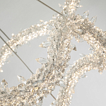 Двухъярусная кольцевая люстра с хрустальным декором Gilbertine Crystal Wavy Ring Chandelier варинант исполнения - 4 | Loft Concept в Новосибирске