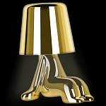 Настольная лампа фигурная цвета золото с гладким абажуром Высота 16 см Sophia варинант исполнения - 3 | Loft Concept в Новосибирске